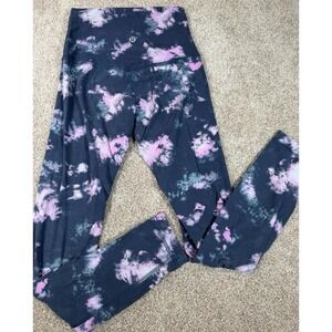 Lululemon Align HR Pant 25" Legging Tie-Dye Mineral Blue Size 2